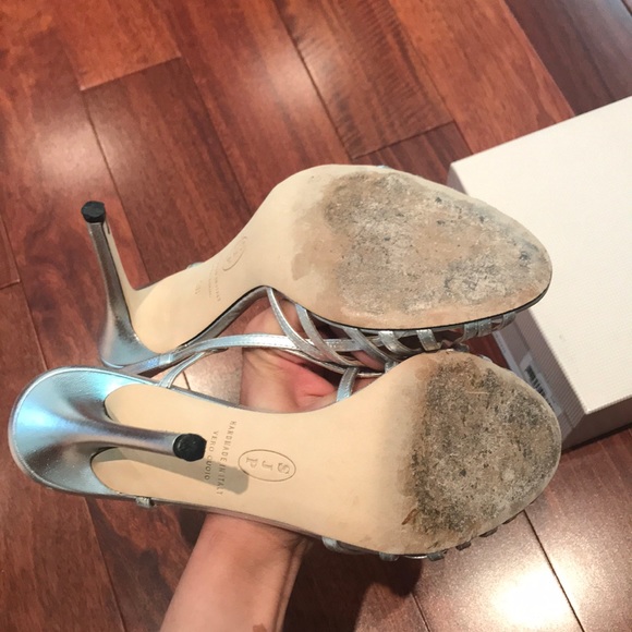 SJP silver high heel sandals - Picture 4 of 7